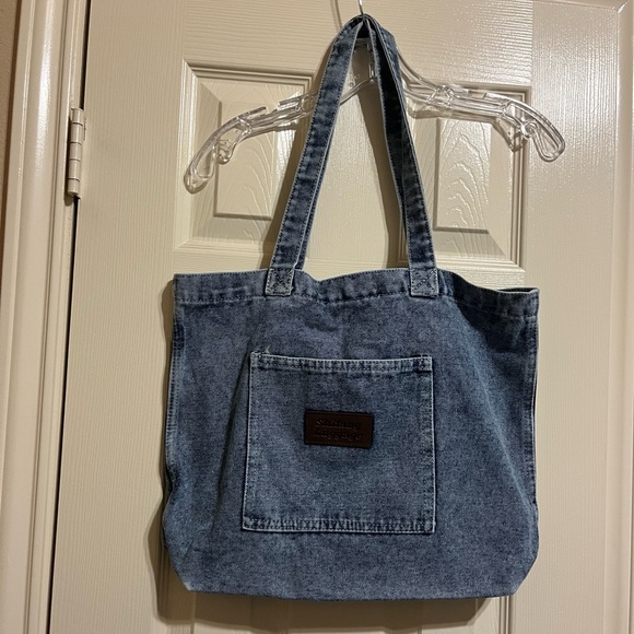 NWT Denim Tote Bag - Picture 2 of 5